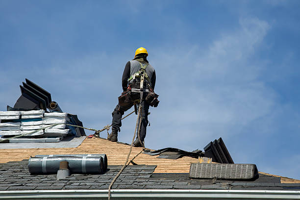 Professional Roof Repair technician working in Estell Manor, NJ